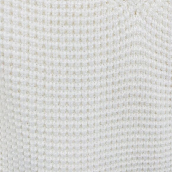 Bebe Chunky Loose Knit V Neck Sweater Size M White Egret Women's - Picture 5 of 7